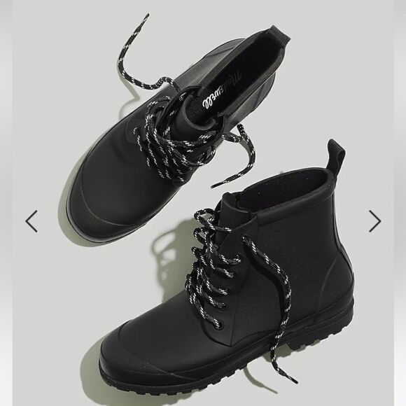Madewell The Lace-Up Lugsole Rain Boot - Picture 1 of 10